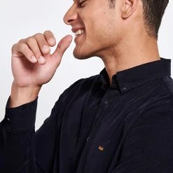 Ανδρικό πουκάμισο FUNKY BUDDHA μπλε -Πλεκτά-Ζακέτες Εκπτώσεις 7006797.0 0001 5 funky buddha ανδρικό πουκάμισο funky buddha μπλε x1000