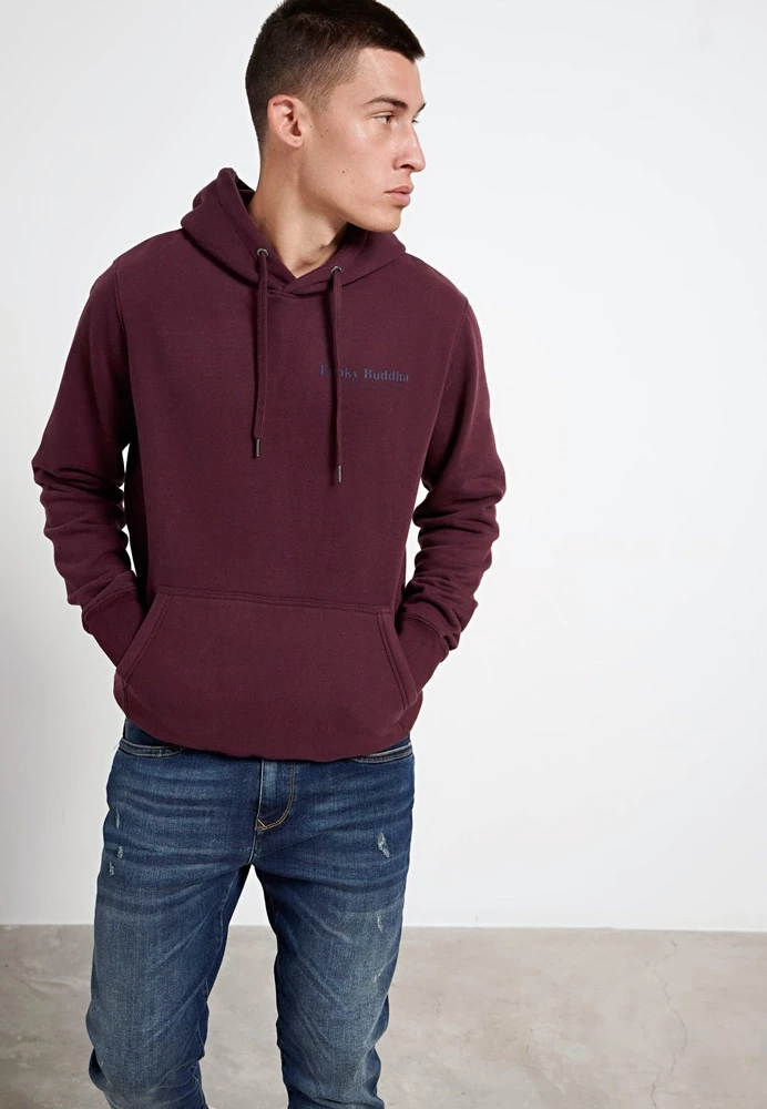 Ανδρική πλεκτή μπλούζα FUNKY BUDDHA μπορντό 4 Ανδρική πλεκτή μπλούζα FUNKY BUDDHA μπορντό - Image 2