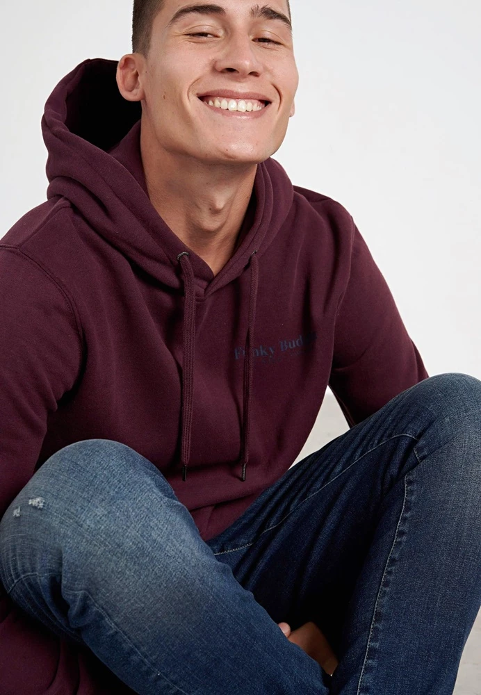 Ανδρική πλεκτή μπλούζα FUNKY BUDDHA μπορντό 7 Ανδρική πλεκτή μπλούζα FUNKY BUDDHA μπορντό - Image 5