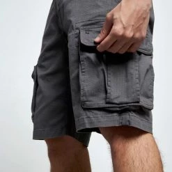 Ανδρική Cargo βερμούδα FUNKY BUDDHA γκρι -Πλεκτά-Ζακέτες Εκπτώσεις 7006803.0 0001 5 funky buddha ανδρική cargo βερμούδα funky buddha γκρι x1000