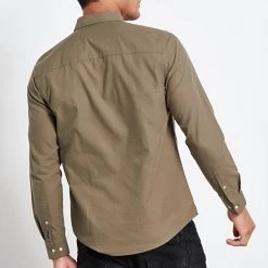 Ανδρικό Oxford πουκάμισο FUNKY BUDDHA καφέ -Πλεκτά-Ζακέτες Εκπτώσεις 7006808.0 0001 4 funky buddha ανδρικό oxford πουκάμισο funky buddha καφέ x1000
