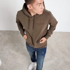 Ανδρική φούτερ μπλούζα FUNKY BUDDHA καφέ