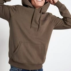 Ανδρική φούτερ μπλούζα FUNKY BUDDHA καφέ -Πλεκτά-Ζακέτες Εκπτώσεις 7006810.0 0001 3 funky buddha ανδρική φούτερ μπλούζα funky buddha καφέ x1000