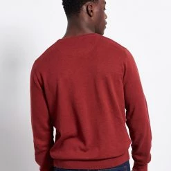 Ανδρικό πουλόβερ FUNKY BUDDHA κεραμιδί -Πλεκτά-Ζακέτες Εκπτώσεις 7006849.0 0001 3 funky buddha ανδρικό πουλόβερ funky buddha κεραμιδί x1000