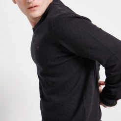 Ανδρικό πουλόβερ FUNKY BUDDHA μαύρο -Πλεκτά-Ζακέτες Εκπτώσεις 7006852.0 0001 5 funky buddha ανδρικό πουλόβερ funky buddha μαύρο x1000