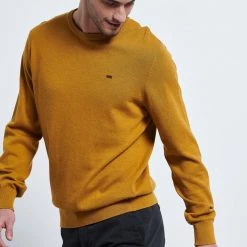 Ανδρική πλεκτή μπλούζα FUNKY BUDDHA μουσταρδί -Πλεκτά-Ζακέτες Εκπτώσεις 7006856.0 0001 4 funky buddha ανδρική πλεκτή μπλούζα funky buddha μουσταρδί x1000