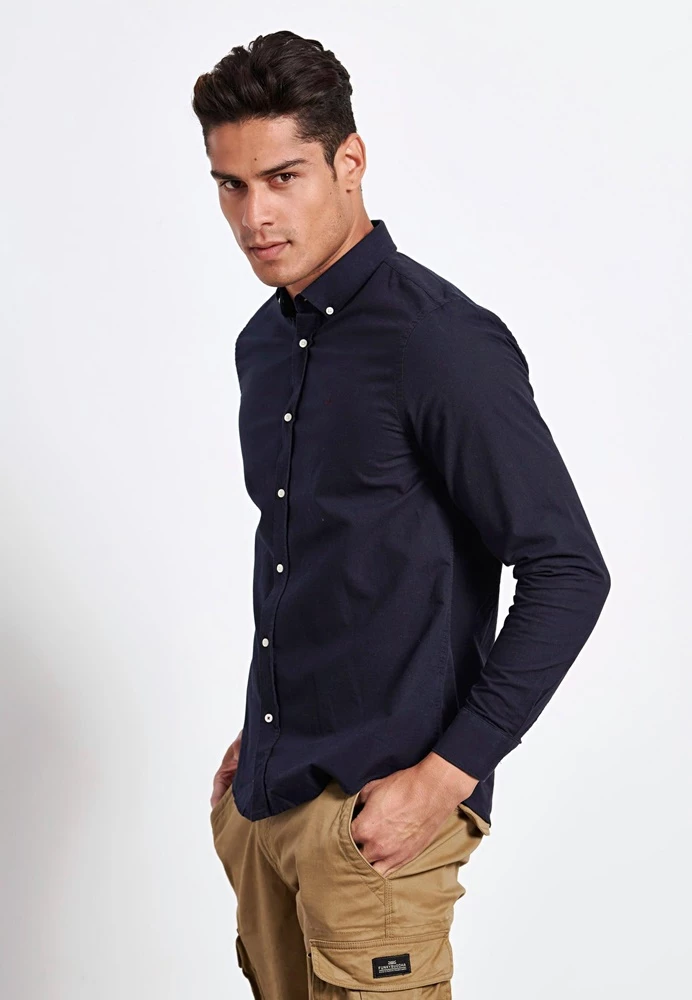 Ανδρικό πουκάμισο FUNKY BUDDHA μπλε 4 Ανδρικό πουκάμισο FUNKY BUDDHA μπλε - Image 2