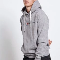 Ανδρική φούτερ μπλούζα FUNKY BUDDHA γκρι -Πλεκτά-Ζακέτες Εκπτώσεις 7006879.0 0001 4 funky buddha ανδρική φούτερ μπλούζα funky buddha γκρι x1000