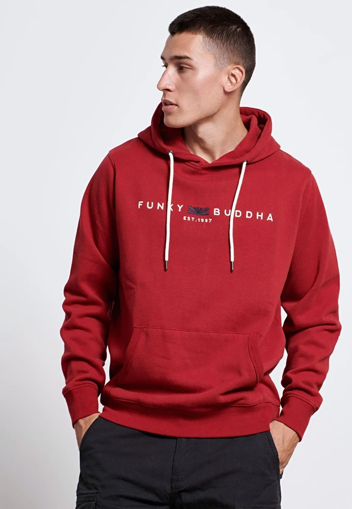 Ανδρική φούτερ μπλούζα FUNKY BUDDHA κόκκινη 4 Ανδρική φούτερ μπλούζα FUNKY BUDDHA κόκκινη - Image 2