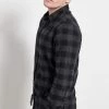 Ανδρικό πουκάμισο FUNKY BUDDHA καρό μαύρο γκρι -Πλεκτά-Ζακέτες Εκπτώσεις 7006883.0 0001 1 funky buddha ανδρικό πουκάμισο funky buddha καρό μαύρο γκρι x1000