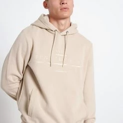 Ανδρική φούτερ μπλούζα FUNKY BUDDHA μπεζ