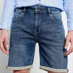 νδρική τζιν βερμούδα FUNKY BUDDHA μπλε -Πλεκτά-Ζακέτες Εκπτώσεις 7007147.0 0001 4 funky buddha νδρική τζιν βερμούδα funky buddha μπλε x1000