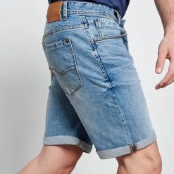 Ανδρική τζιν βερμούδα FUNKY BUDDHA ανοιχτό μπλε -Πλεκτά-Ζακέτες Εκπτώσεις 7007150.0 0001 2 funky buddha ανδρική τζιν βερμούδα funky buddha ανοιχτό μπλε x1000