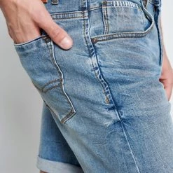 Ανδρική τζιν βερμούδα FUNKY BUDDHA ανοιχτό μπλε -Πλεκτά-Ζακέτες Εκπτώσεις 7007150.0 0001 5 funky buddha ανδρική τζιν βερμούδα funky buddha ανοιχτό μπλε x1000