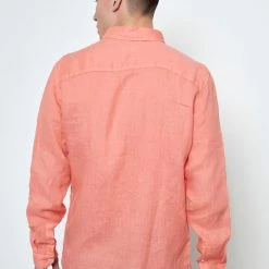 Ανδρικό λινό πουκάμισο FUNKY BUDDHA πορτοκαλί -Πλεκτά-Ζακέτες Εκπτώσεις 7007156.0 0001 4 funky buddha ανδρικό λινό πουκάμισο funky buddha πορτοκαλί x1000