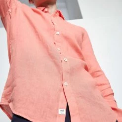 Ανδρικό λινό πουκάμισο FUNKY BUDDHA πορτοκαλί -Πλεκτά-Ζακέτες Εκπτώσεις 7007156.0 0001 5 funky buddha ανδρικό λινό πουκάμισο funky buddha πορτοκαλί x1000