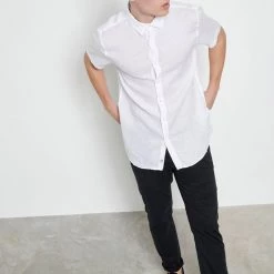 Ανδρικό λινό πουκάμισο FUNKY BUDDHA λευκό -Πλεκτά-Ζακέτες Εκπτώσεις 7007161.0 0001 4 funky buddha ανδρικό λινό πουκάμισο funky buddha λευκό x1000