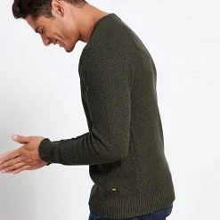 Ανδρική πλεκτή μπλούζα FUNKY BUDDHA λαδί -Πλεκτά-Ζακέτες Εκπτώσεις 7007224.0 0001 3 funky buddha ανδρική πλεκτή μπλούζα funky buddha λαδί x1000