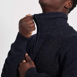 Ανδρικό πλεκτό FUNKY BUDDHA μπλε -Πλεκτά-Ζακέτες Εκπτώσεις 7007229.0 0001 4 funky buddha ανδρικό πλεκτό funky buddha μπλε x1000