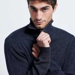 Ανδρικό πλεκτό FUNKY BUDDHA μπλε -Πλεκτά-Ζακέτες Εκπτώσεις 7007237.0 0001 5 funky buddha ανδρικό πλεκτό funky buddha μπλε x1000