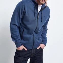 Ανδρική φούτερ ζακέτα FUNKY BUDDHA μπλε