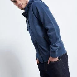 Ανδρική φούτερ ζακέτα FUNKY BUDDHA μπλε -Πλεκτά-Ζακέτες Εκπτώσεις 7007260.0 0001 3 funky buddha ανδρική φούτερ ζακέτα funky buddha μπλε x1000