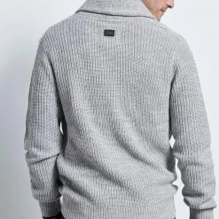 Ανδρική πλεκτή ζακέτα FUNKY BUDDHA γκρι -Πλεκτά-Ζακέτες Εκπτώσεις 7007399.0 0001 4 funky buddha ανδρική πλεκτή ζακέτα funky buddha γκρι x1000