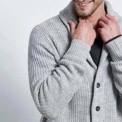 Ανδρική πλεκτή ζακέτα FUNKY BUDDHA γκρι -Πλεκτά-Ζακέτες Εκπτώσεις 7007399.0 0001 5 funky buddha ανδρική πλεκτή ζακέτα funky buddha γκρι x1000