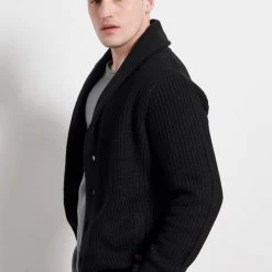 Ανδρική πλεκτή ζακέτα FUNKY BUDDHA μαύρη -Πλεκτά-Ζακέτες Εκπτώσεις 7007400.0 0001 3 funky buddha ανδρική πλεκτή ζακέτα funky buddha μαύρη x1000