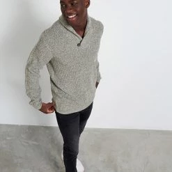 Ανδρική πλεκτή μπλούζα FUNKY BUDDHA γκρι -Πλεκτά-Ζακέτες Εκπτώσεις 7007401.0 0001 3 funky buddha ανδρική πλεκτή μπλούζα funky buddha γκρι x1000