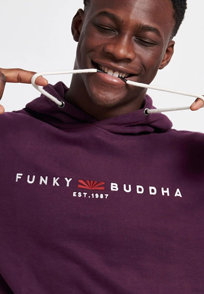 Ανδρική φούτερ μπλούζα FUNKY BUDDHA μωβ 7 Ανδρική φούτερ μπλούζα FUNKY BUDDHA μωβ - Image 5