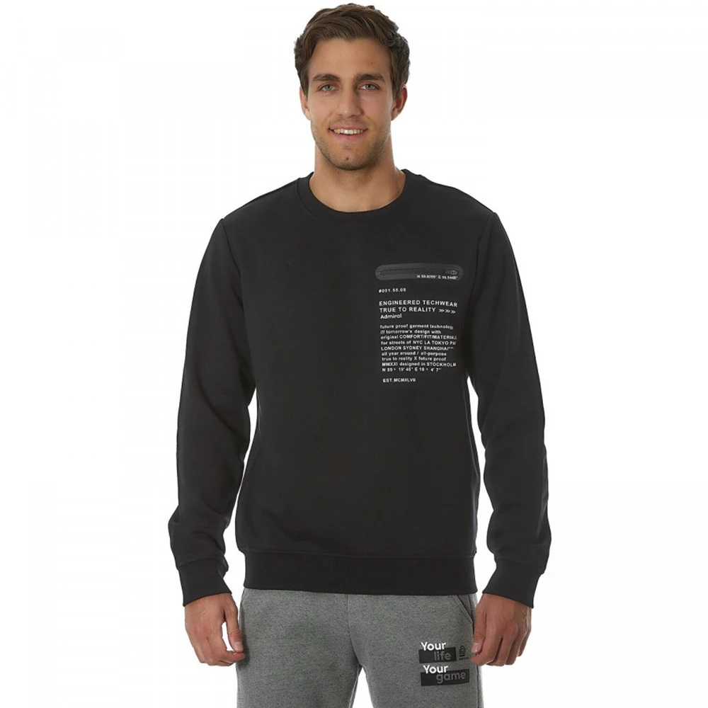 Ανδρικό Φούτερ Admiral Igal μαύρο 4 Ανδρικό Φούτερ Admiral Igal μαύρο - Image 2