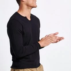 Ανδρική πλεκτή μπλούζα FUNKY BUDDHA μαύρη -Πλεκτά-Ζακέτες Εκπτώσεις 7007835.0 0001 3 funky buddha ανδρική πλεκτή μπλούζα funky buddha μαύρη x1000